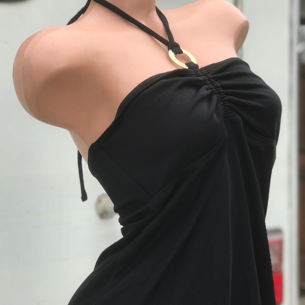 Ralph Lauren black boho swimsuit cover up dress - Picture 5 of 6